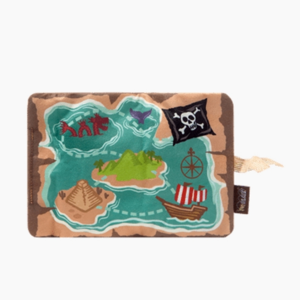 P.L.A.Y. Treasure Map Dog Toy NWT Small/medium & Large/x-large